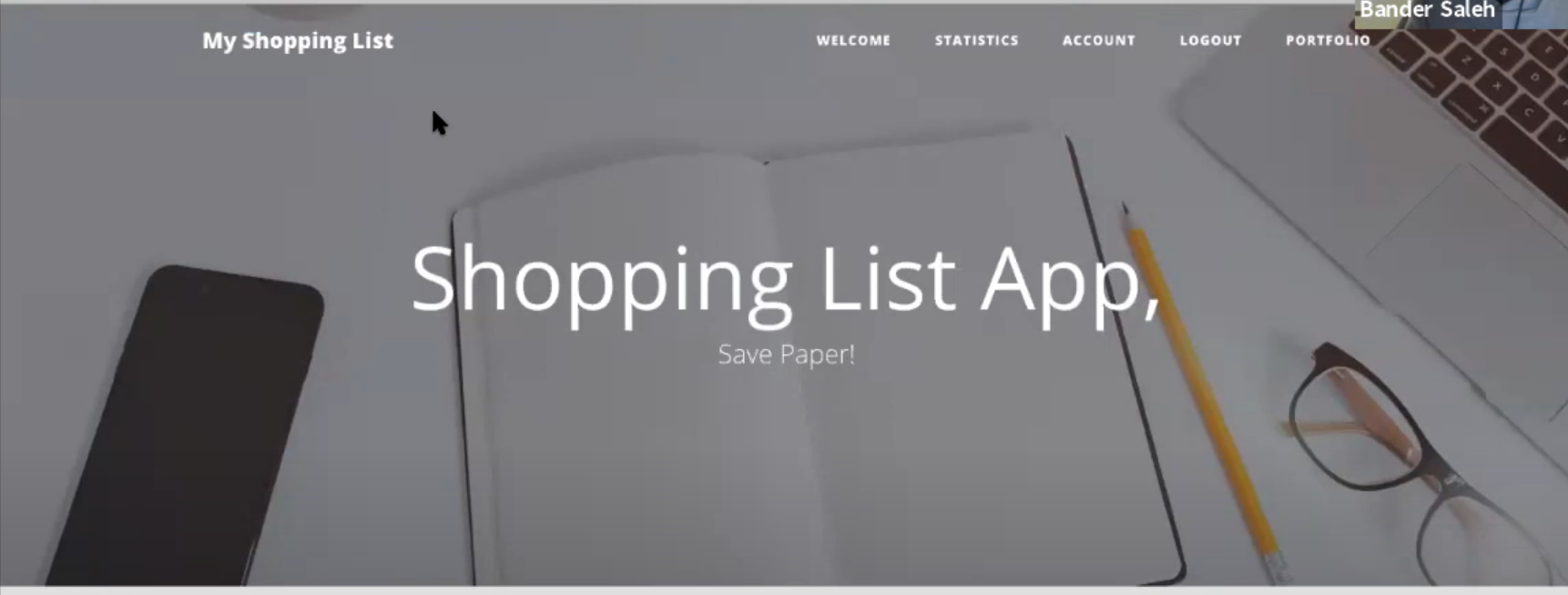 ShoppingListApp_LoggedInHeader.png
